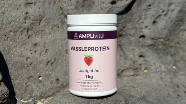 Vassleprotein jordgubbe