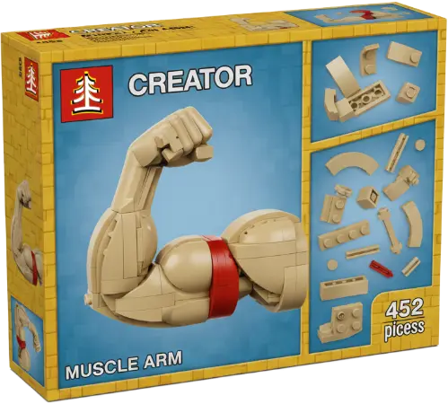 EAA aminosyror är precis som denna legobyggsats som bygger upp en musklig arm.