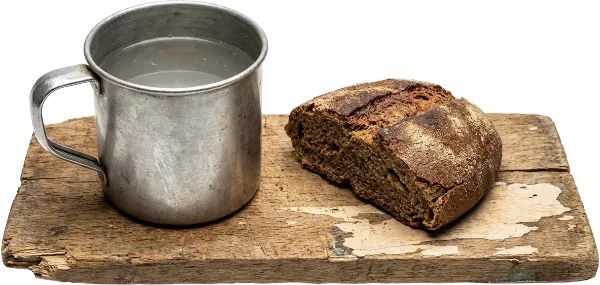 Vatten och bröd, en riktig fängelseklassiker om man får tro Kalle Anka.
