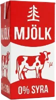 Ett mjölkpaket, med 0 % syra
