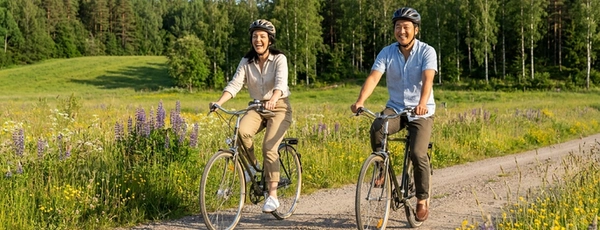 Cykeltur längs sommarvägar